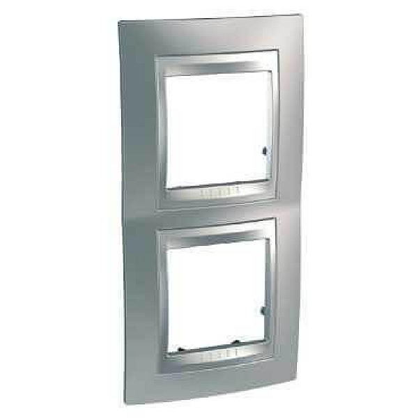 Рамка 2-постовая вертикальная Schneider Electric Unica Top MGU66.004V.010