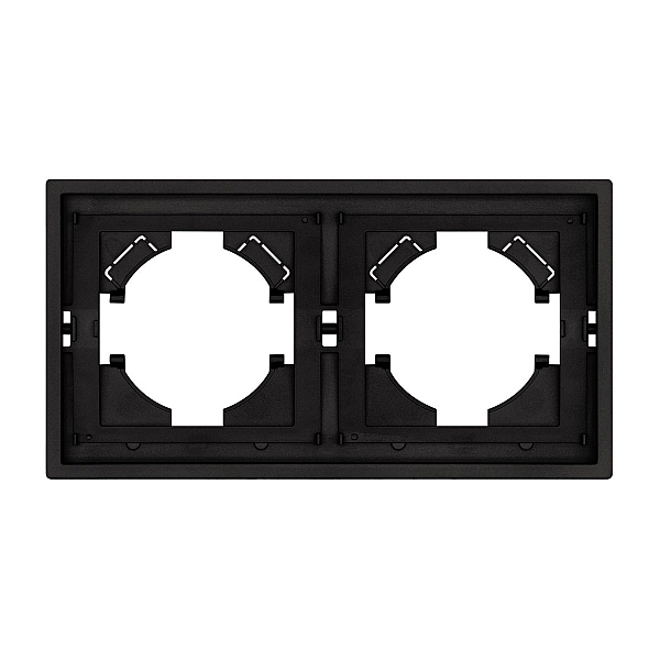 Рамка пластиковая на 2 поста Arlight FRM-TENDO-SFPL-2-BK 054646