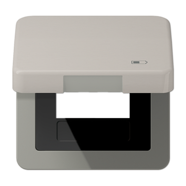 Рамка с подпружиненной крышкой для USB-механизмов Jung CD590KLUSBPT