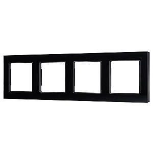 Рамка четырехместная Arlight FRM-GLARE-GS-4-BK 043803