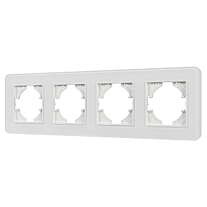 Рамка на 4 поста стеклянная Arlight FRM-OMALI-SFGS-4-WH 049716