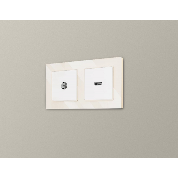Рамка двухместная Ambrella Volt Platos AF330302 Рамка двухместная Ambrella Volt Platos AF330302
