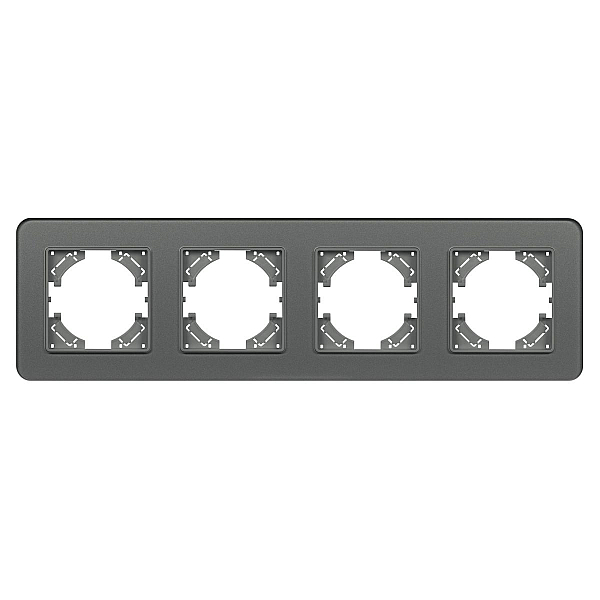 Рамка на 4 поста стеклянная Arlight FRM-OMALI-SFGS-4-GR 049718