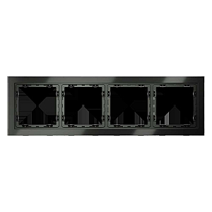Рамка на 4 поста Voltum S70 VLS110406 (титан, стекло)