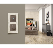 Лицевая панель Alfa (Темная бронза матовый) для терморегулятора теплого пола Quant Ambrella Volt AP6357