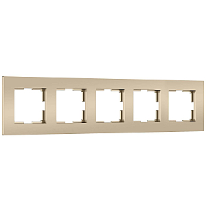 Рамка на 5 постов Werkel Slab (шампань софт) W0052911 4690389218460 a071629