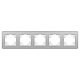 Рамка на 5 постов алюминиевая Arlight FRM-AKIRY-SFAL-5-SR 049746