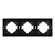 Рамка пластиковая на 3 поста Arlight FRM-TENDO-PL-3-BK 053844