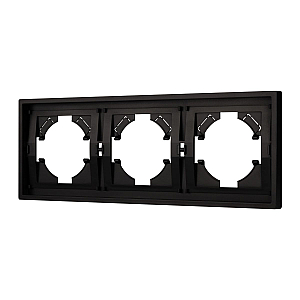 Рамка пластиковая на 3 поста Arlight FRM-TENDO-PL-3-BK 053844