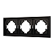 Рамка пластиковая на 3 поста Arlight FRM-TENDO-PL-3-BK 053844