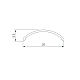 Экран Arlight SL-KANT-H16-2000 ROUND BLACK (Пластик) 065411