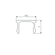 Экран Arlight ARH-PLINTUS-FANTOM-3000 Opal 043128