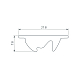 Экран асимметричный Arlight SL-LINE-W20-2500 (Пластик) 033746(1)