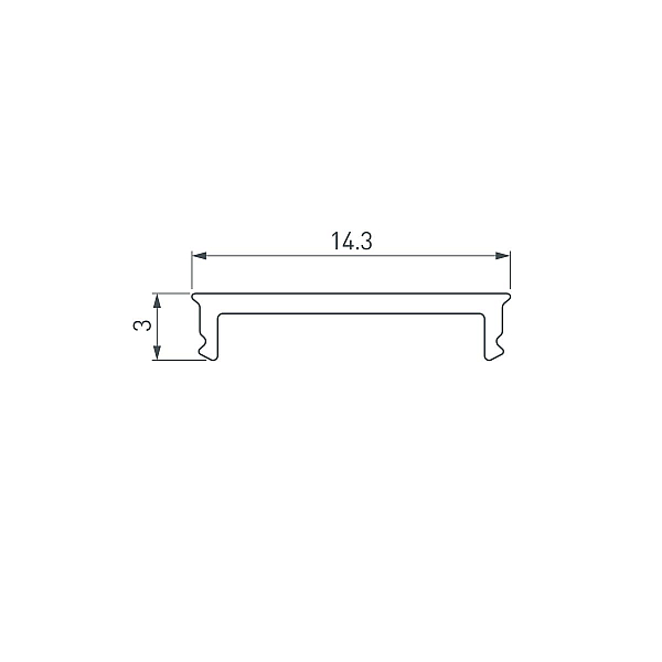 Экран Arlight SL-SLIM15-H10-W14-10000 OPAL (Пластик) 065382