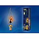 Лампа декоративная (UL-00002981) Uniel E14 3W золотистая IL-N-C35-3/RED-FLAME/E14/CL