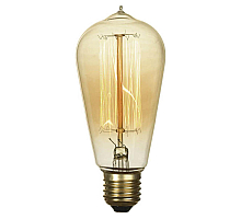 Лампа накаливания Lussole LOFT E27 60W 2700K прозрачная GF-E-764