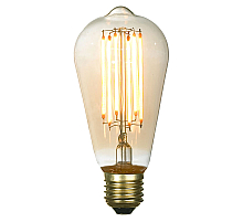 Лампа светодиодная Lussole Е27 6W 2200K янтарная GF-L-764