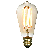 Лампа светодиодная Lussole Е27 6W 2200K янтарная GF-L-764