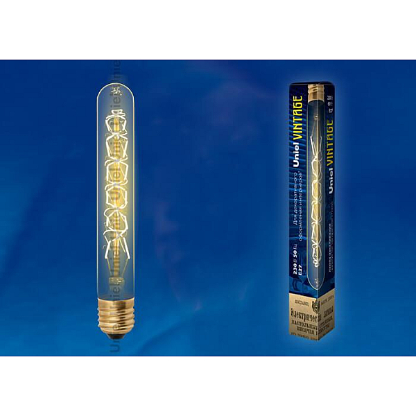 Лампа накаливания Uniel E27 60W золотистая IL-V-L28A-60/GOLDEN/E27 CW01 UL-00000484