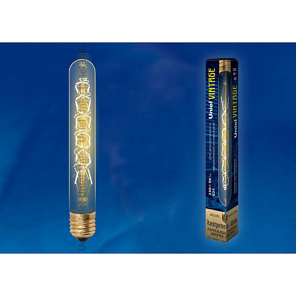 Лампа накаливания Uniel E14 60W золотистая IL-V-CW35-60/GOLDEN/E14 ZW01 UL-00000483