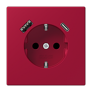 Розетка 2K+З USB Typ AC Jung LC1520-15CA229