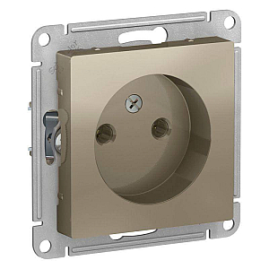 Розетка б/з, 16А, механизм Systeme Electric AtlasDesign Шампань ATN000541