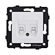 Розетка двойная Ethernet RJ45 Cat.6, белый матовый Kollinger REA-019WM для Aspekt, Eleganz, Reflex