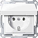 Розетка с крышкой Schneider Electric Merten MTN2311-0319