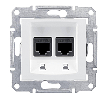 Розетка компьютерная 2хRJ45 Schneider Electric Sedna STP SDN5000121