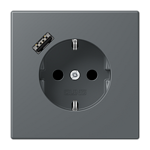 Розетка 2K+З USB Typ A Jung LC1520-18A202