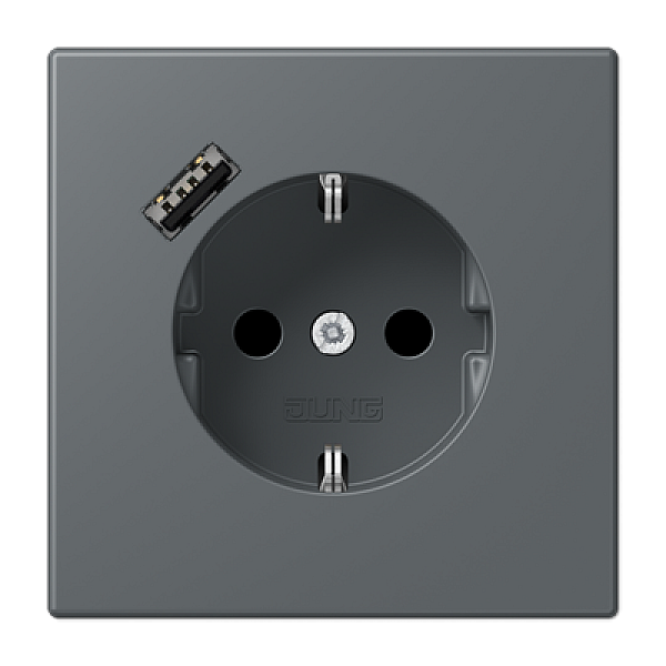 Розетка 2K+З USB Typ A Jung LC1520-18A202