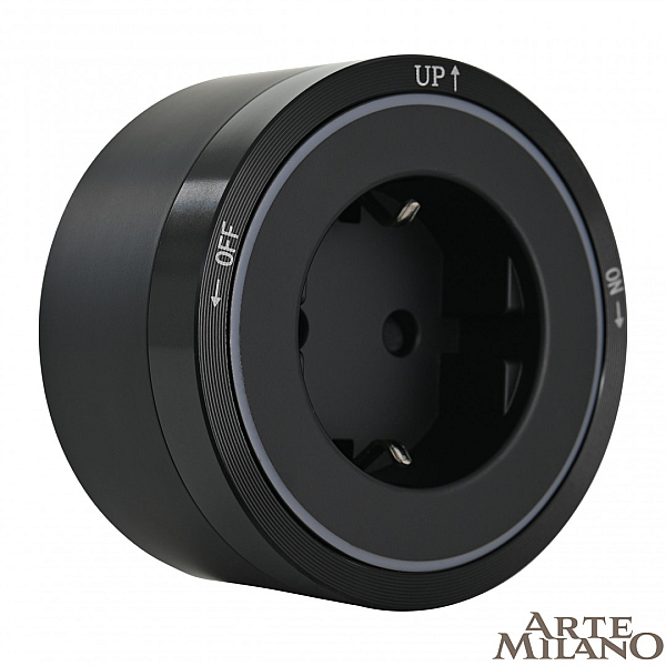 Трековая розетка Arte Milano Am-track-sockets 380066TS LED/ES Black