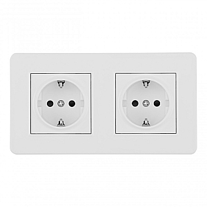 Розетка Arte Milano SET16-2-40-1x2 white