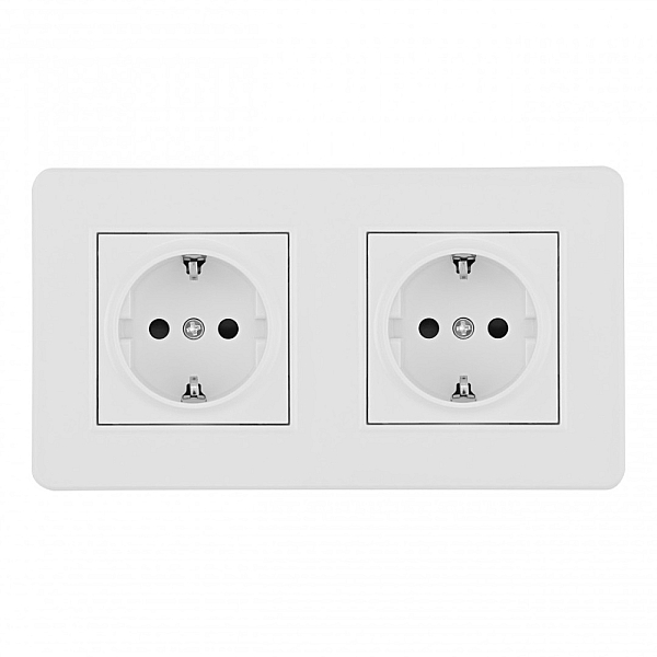 Розетка Arte Milano SET16-2-40-1x2 white