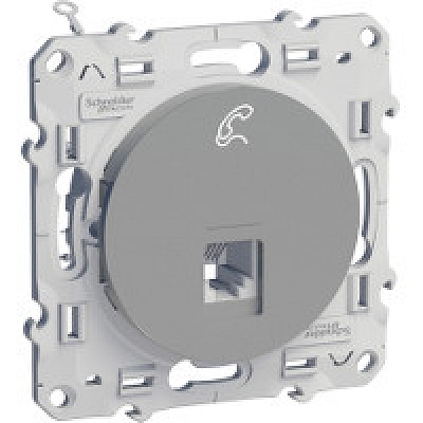 Розетка телефонная RJ12 Schneider Electric Odace S53R497