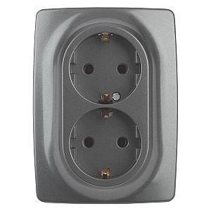 Розетка 2x2P+E Schuko Эра 12-2106-12 Б0031234