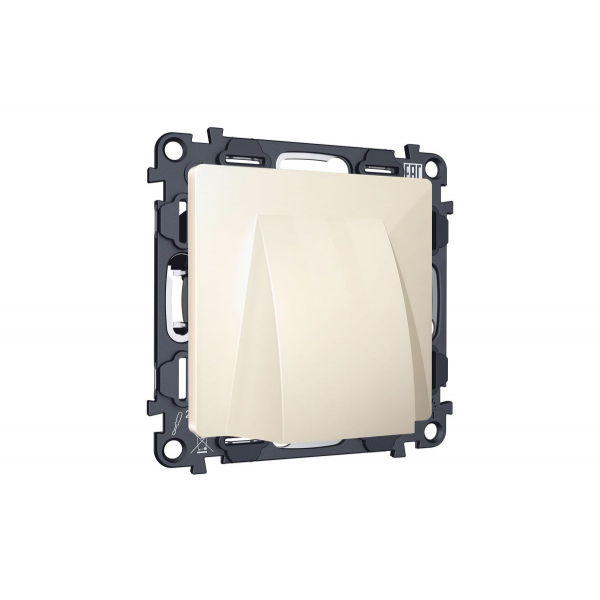 Комплект вывода кабеля с фиксатором Alfa Бежевый глянец Quant Ambrella Volt MA315810 (AP3158, VM238)