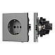 Механизм электрической розетки Arlight SCT-TENDO-MEU1-PL-GR (230V, 16A) 054080