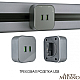 Трековая розетка Arte Milano Am-track-sockets 380022TS/USBx2 Grey