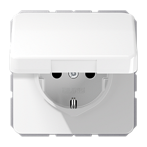 Розетка штепсельная Schuko Jung CD1520BFKIKLWW