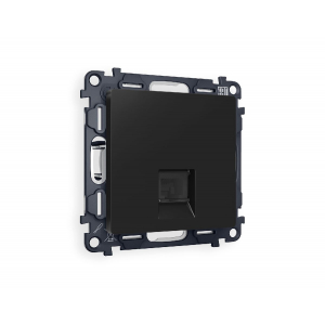 Комплект механизма телефонной розетки RJ-11(4P4C) со шторкой Ambrella Volt Alfa MA812030