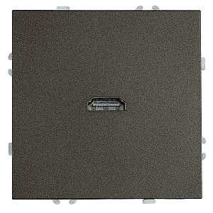 Розетка HDMI 2.0 Type A (механизм) Stekker Эмили RST00-5118-09 антрацит soft touch 50168