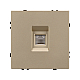 Розетка телефонная софт-тач золотой песок Arlight SCT-MTL1-SFPL-GD (RJ-11, 4C) 054302(1)