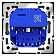 Розетка встраиваемая Voltum S70 с заземлением и защитными шторками, 16А, с USB, A+A, (графит) VLS040407