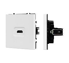 Механизм HDMI розетки Arlight SCT-NOBE-MHD1-SFPL-WH (Белый кварц) 061846