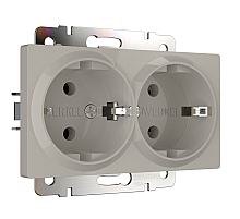 Розетка двойная с заземлением Werkel W1272004 4690389213960 a069774