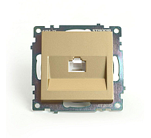 Розетка компьютерная 1-местная RJ-45 Stekker Катрин GLS00-7107-08 49227