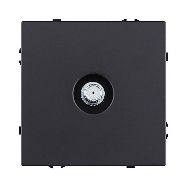 Розетка TV, черный матовый Kollinger Eclipse EC-020BK