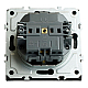 Розетка 2P+PE Stekker Эмили со шторками черный уголь RST16-5110-05 49854