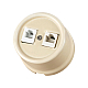 Розетка телефонная RJ11 + компьютерная RJ45 сл. кость Болонь TDM Electric SQ1820-0352